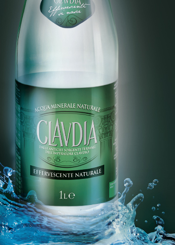 Claudia acqua effervescente naturale tappo a vite cl 100 vetro a rendere x  12 bottiglie - AL.VI.DO.C